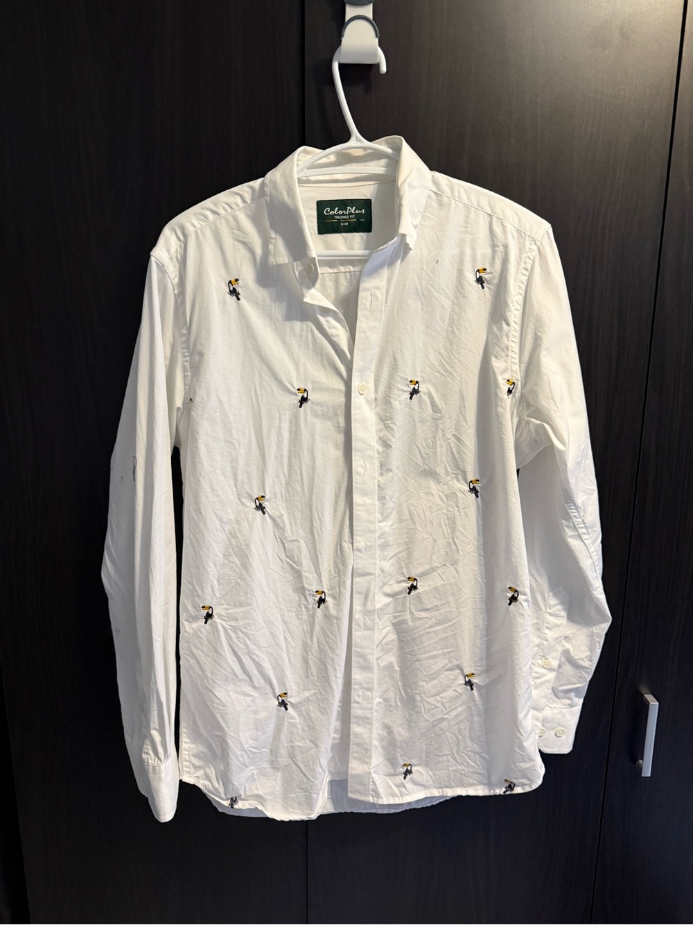 Toucan Embroidered button up - wmns small / 39